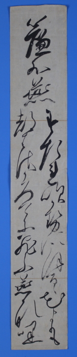 未装短冊　「簾外燕　　すたれ吹かせにかほるゝ花よりも　つはさかろけに飛ふ燕かな」